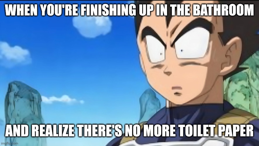 Vegeta shocked meme