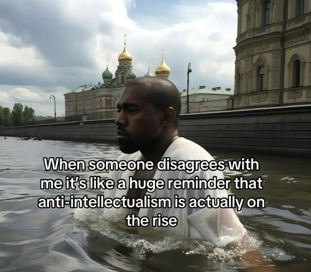 wiping boogers on anti intellectualism - meme