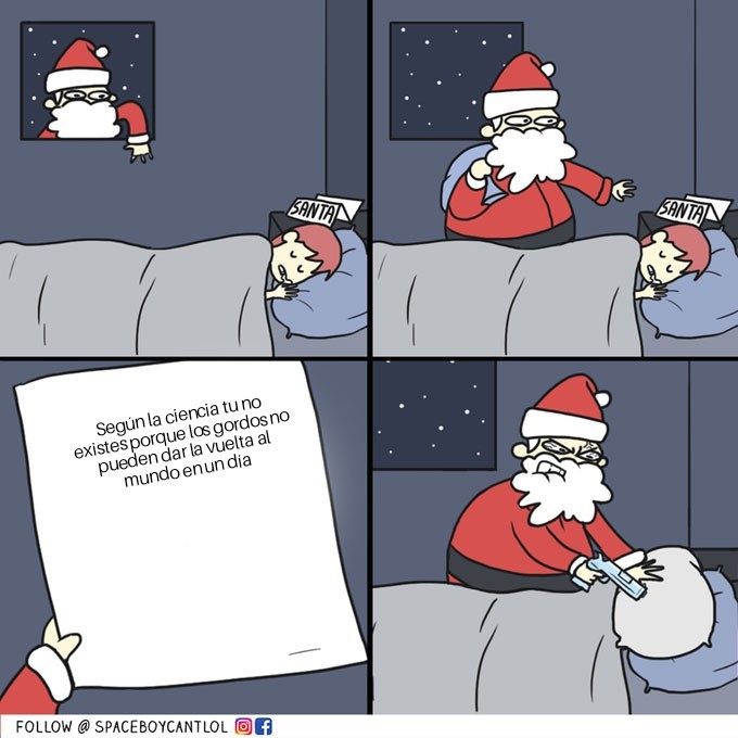 Santa psicopata - meme
