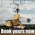 HELICOPTER to mars