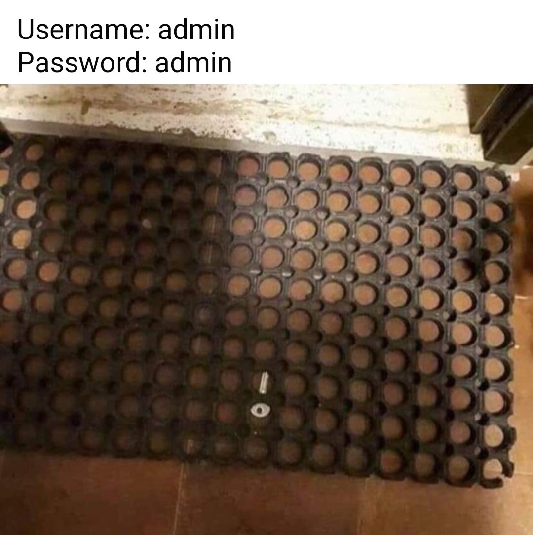 Hightech security... - meme