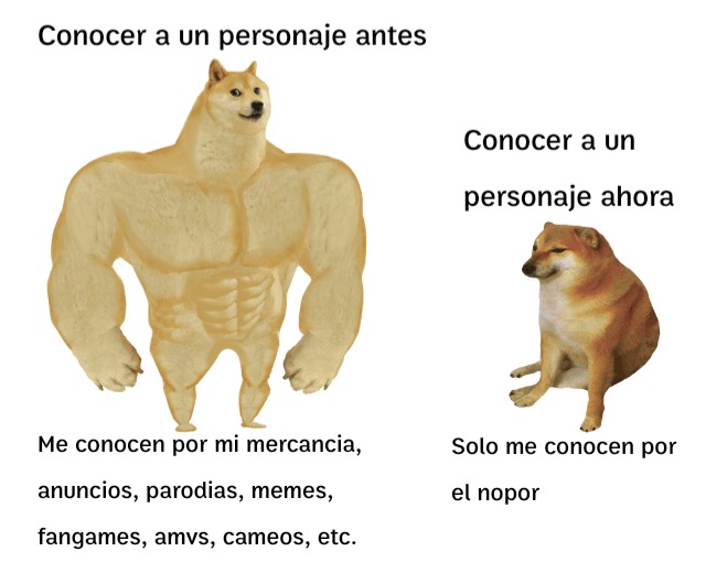 Extraño cuando los personajes se conocian a modo de parodias o amvs (si se que sueno como un nostalfag) - meme