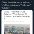 Every other comment pollutes the earth by being white