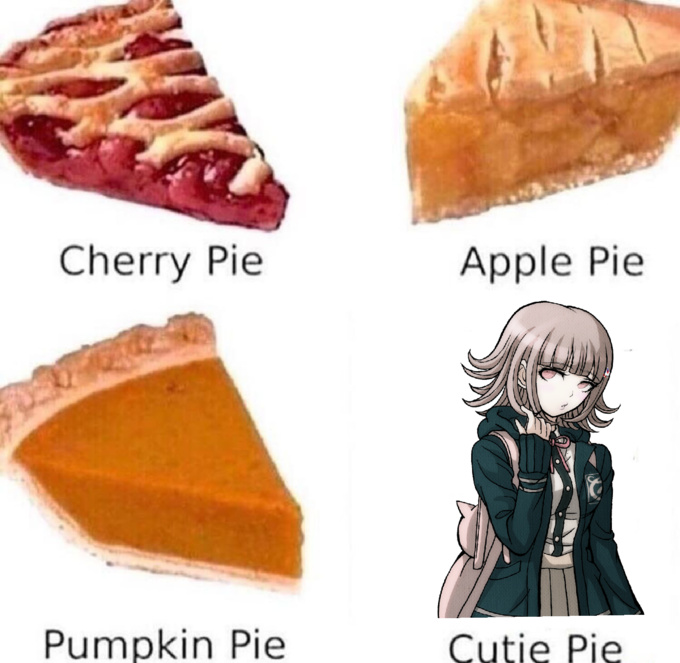 Know your pies, everyone. (Chiaki is best girl) - meme