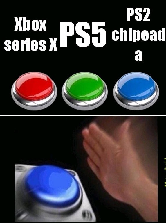 PS2 chipeada - meme