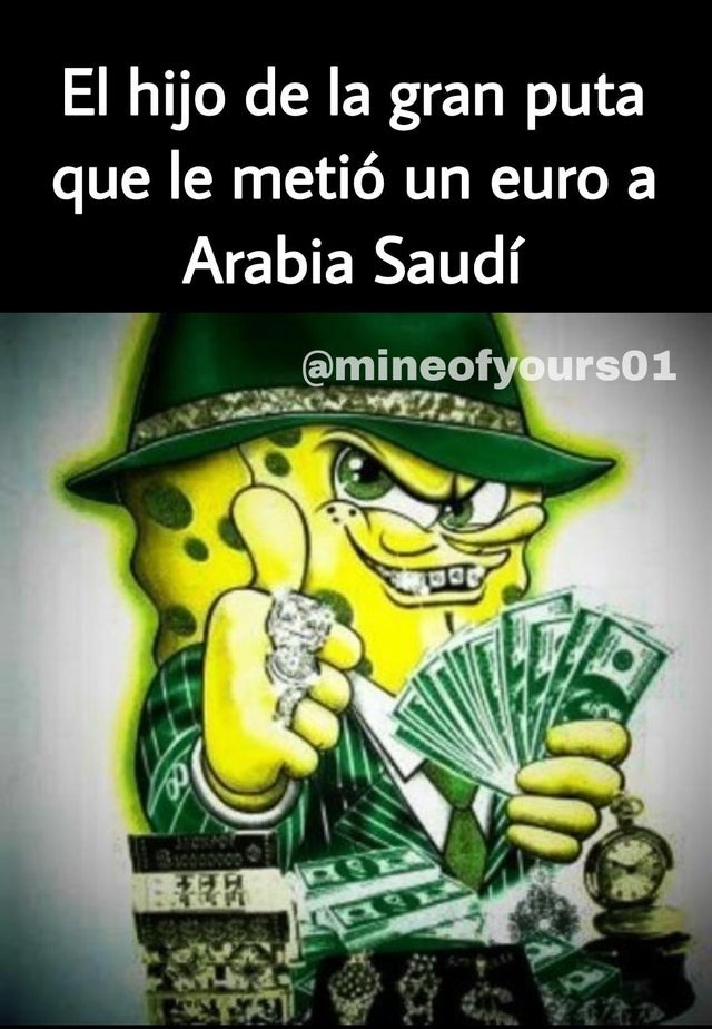 el que le metió a Arabia Saudí - meme