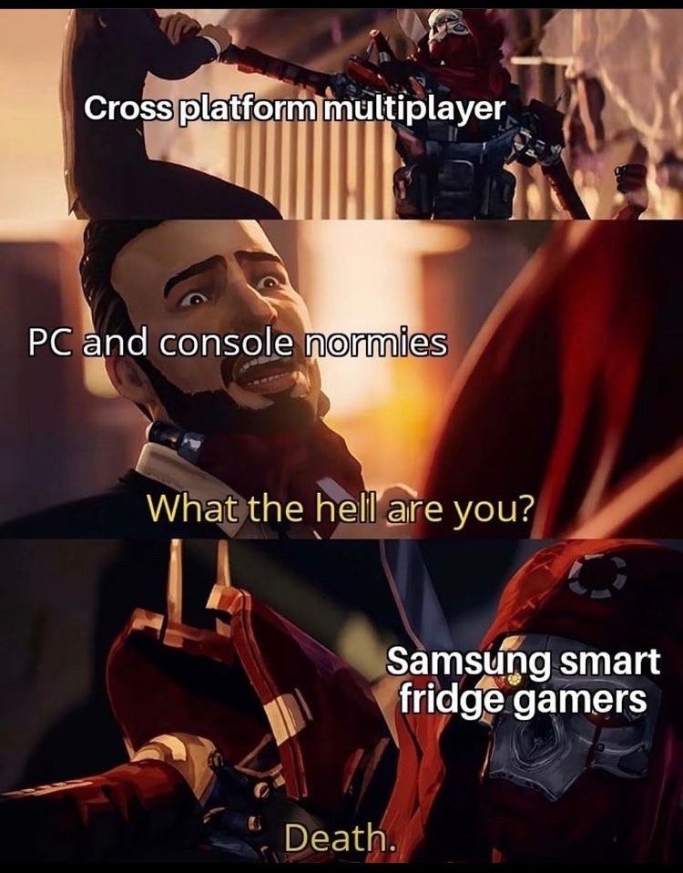 Samsung smart fridge master race - meme