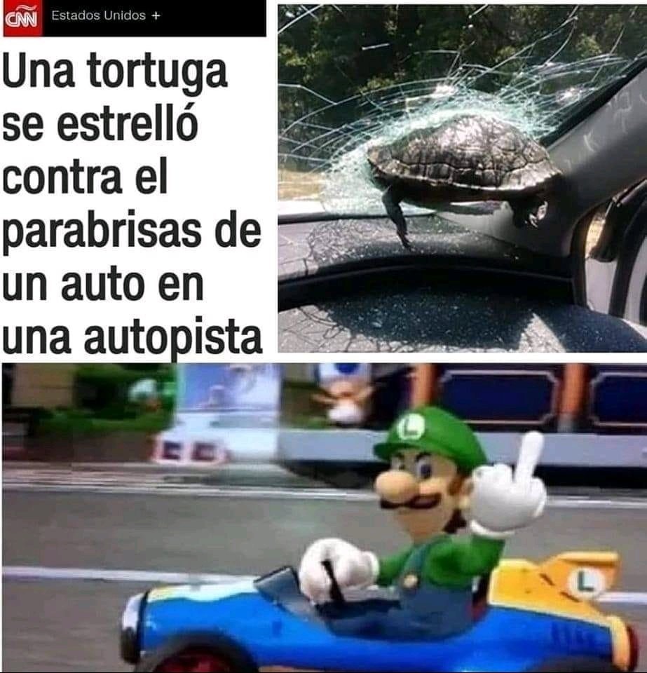 Mirada de odio de Luigi* - meme