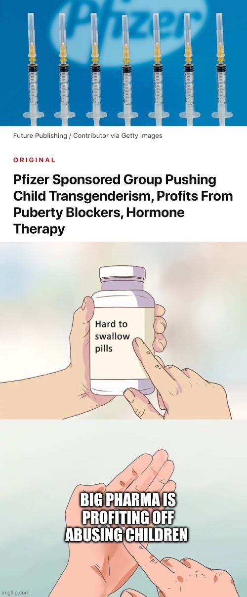 Pills no one wants to swallow - meme