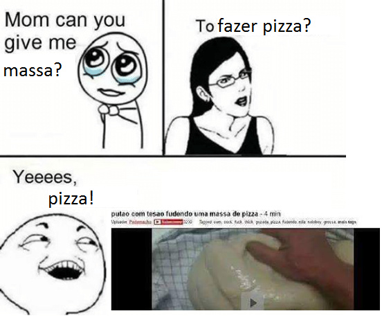 Pizza gozada - meme