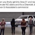 What if Area 51 is a Chevrolet JD Power and Associates's commercial?
