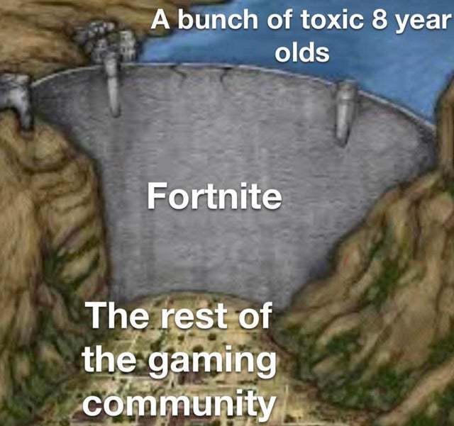 Fortnite is actually good for the gaming community - meme
