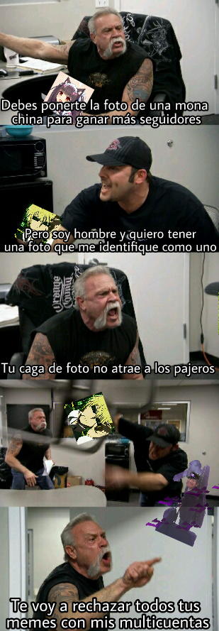 Si su foto de perfil es de anime su opinión no cuenta :betterthan: - meme