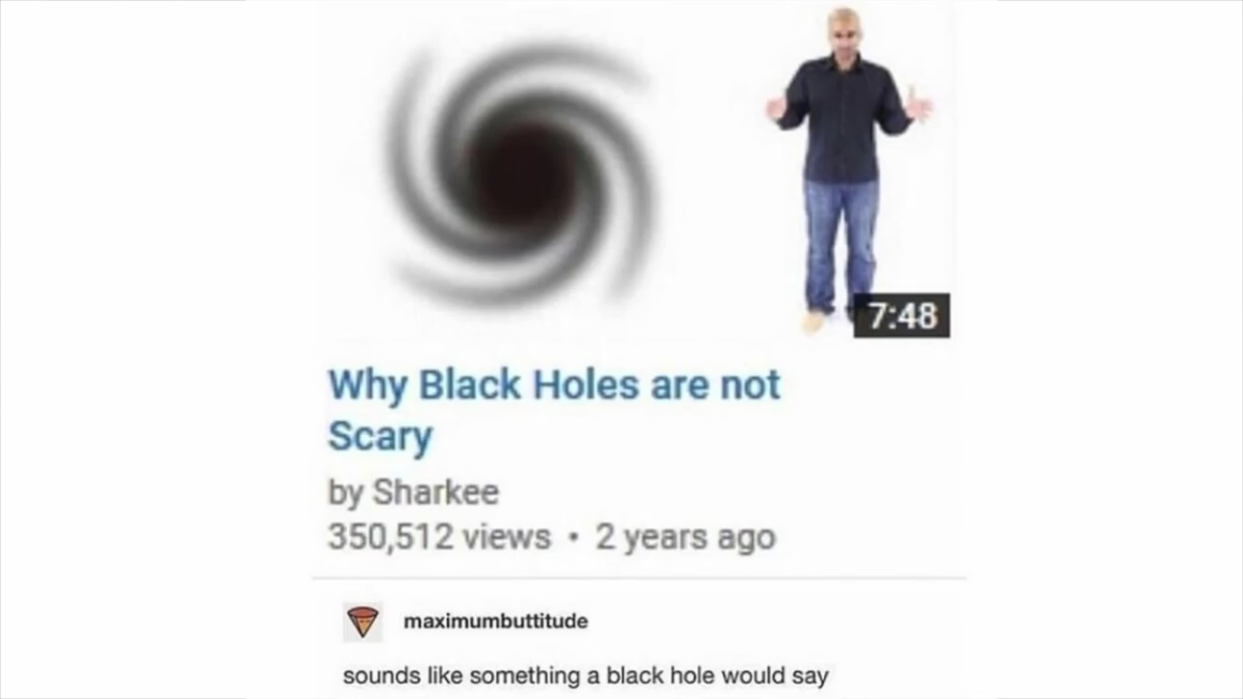 black holes - meme