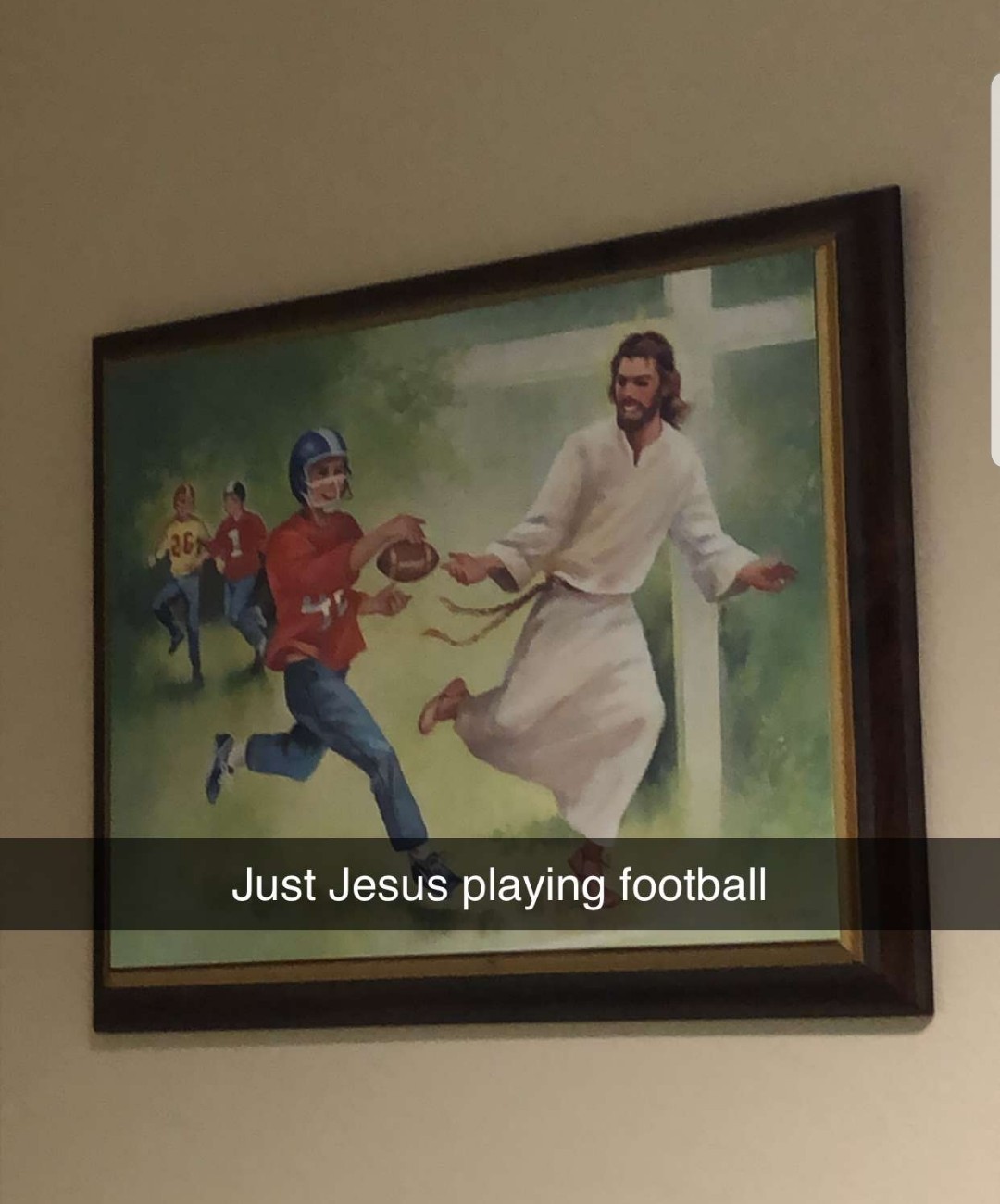The sport approved by Jesus - meme