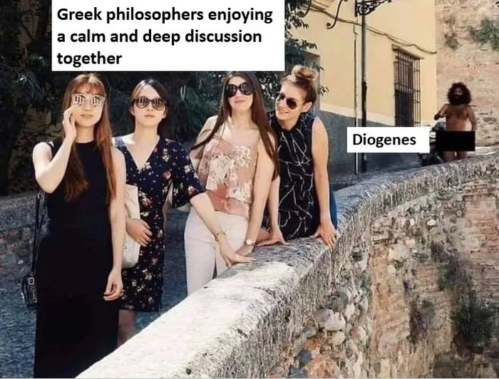 Diogenes goes brrr - meme