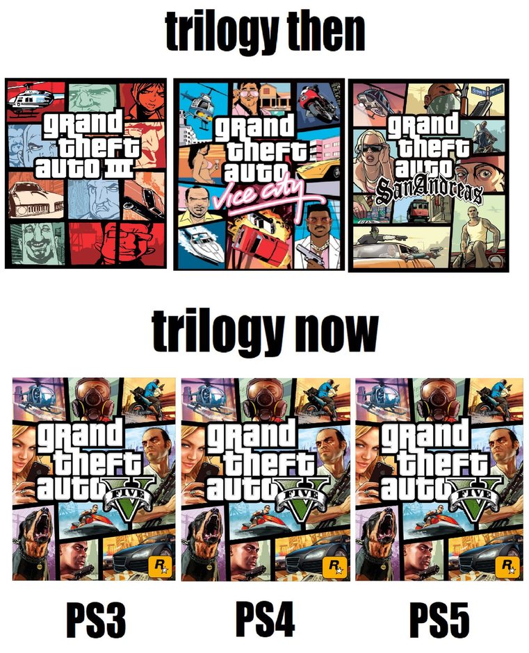 Trilogies then and now - meme