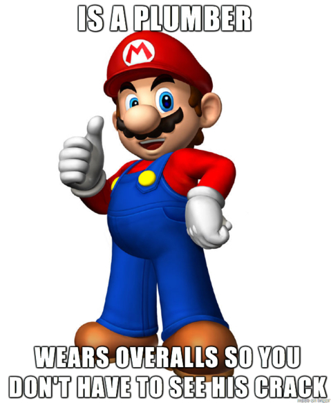 Good guy Mario - meme