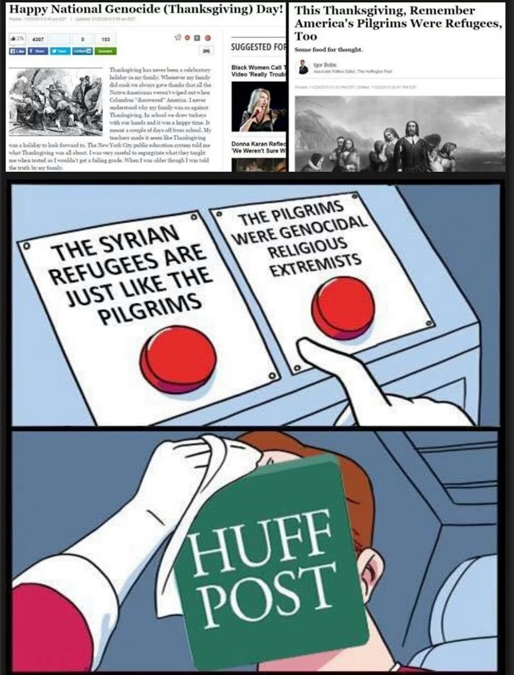 you have to huff paint to read the huffington post - meme