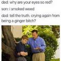 Crying again for being a ginger bitch?