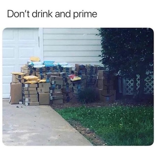 Don't drink and prime on Black Friday - meme