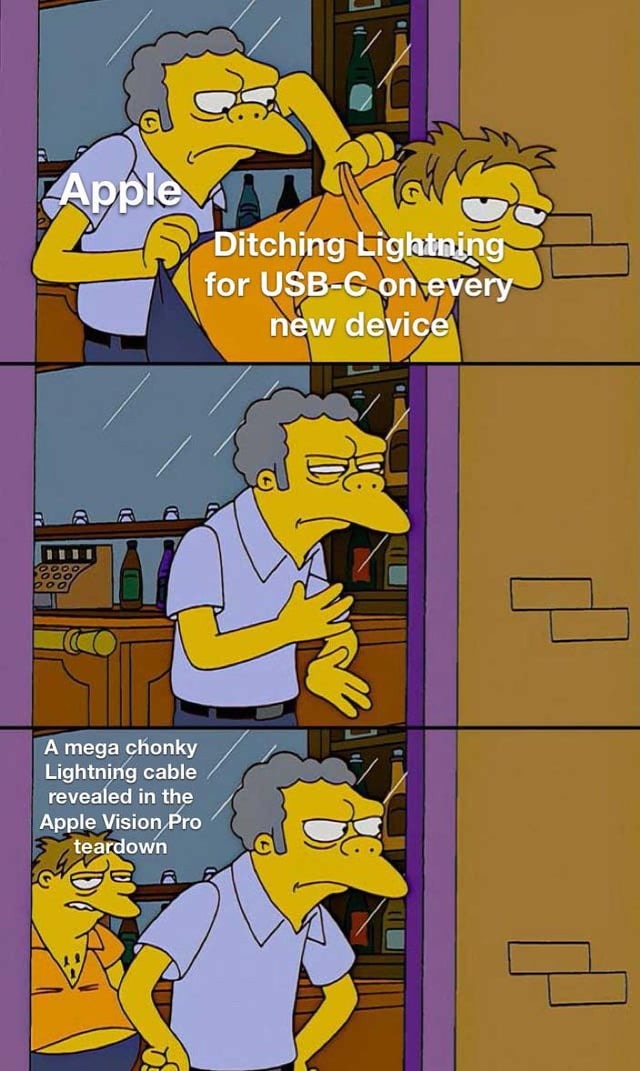 mega chonky lighting cable - meme
