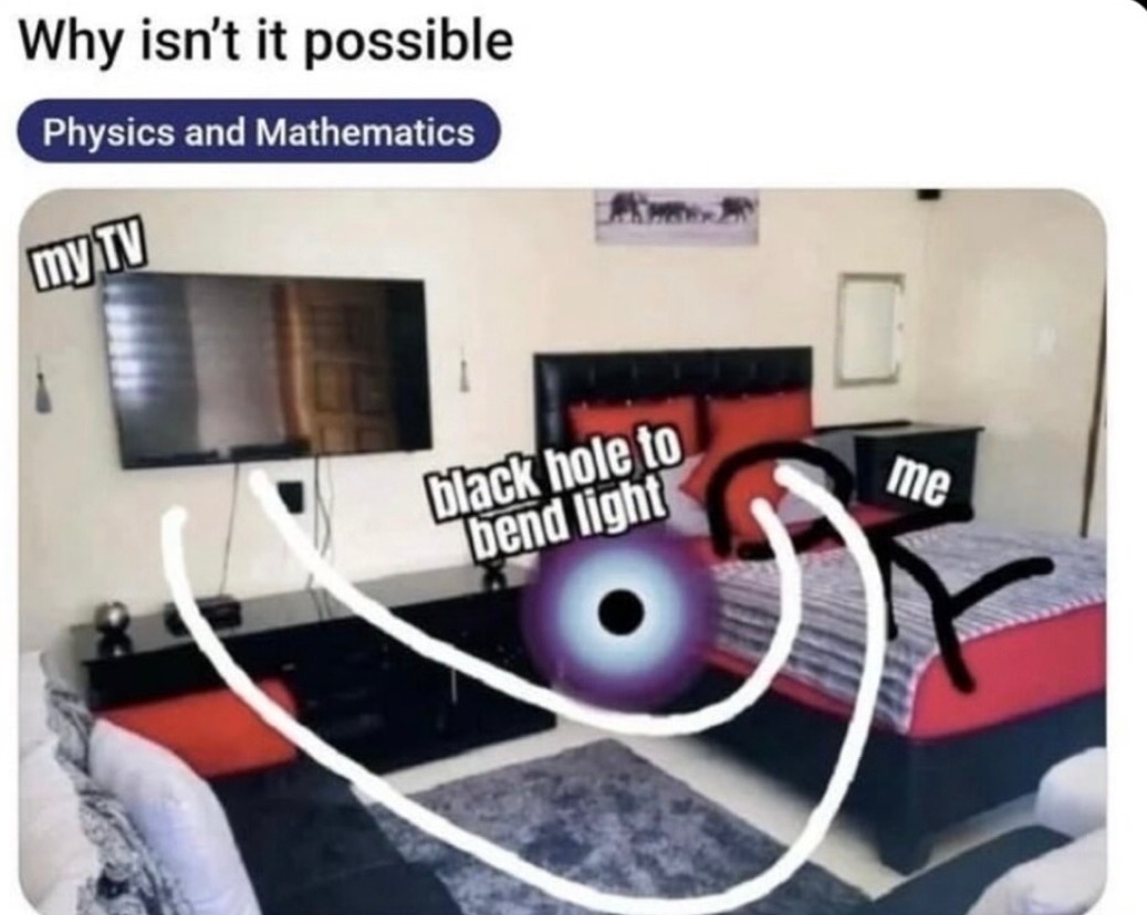 Physics says no, but math says... maybe? - meme