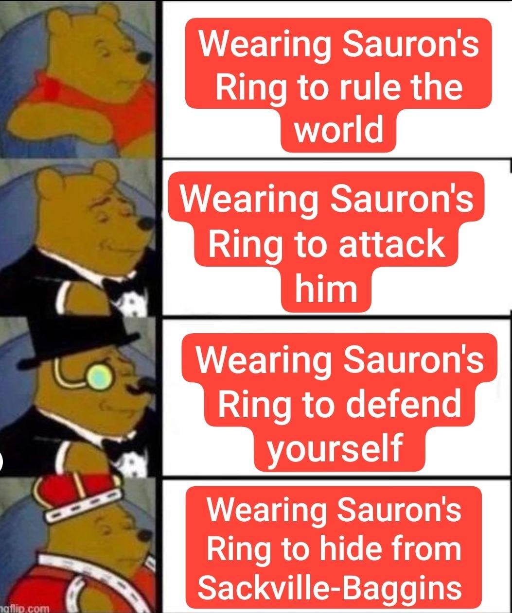 Sauron's ring got too many uses - meme