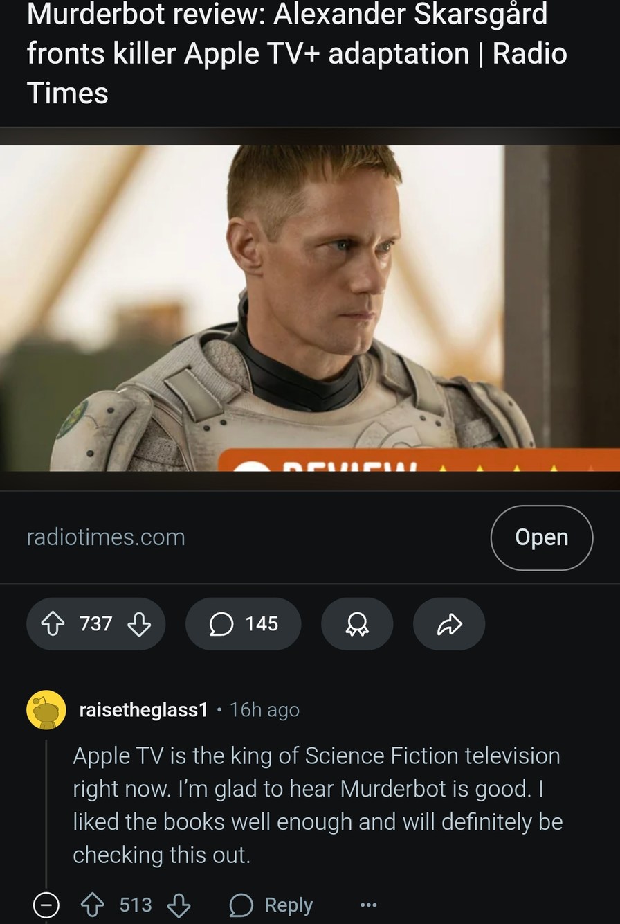 Murderbot series on Apple TV+ is finally giving sci-fi what it needs - meme