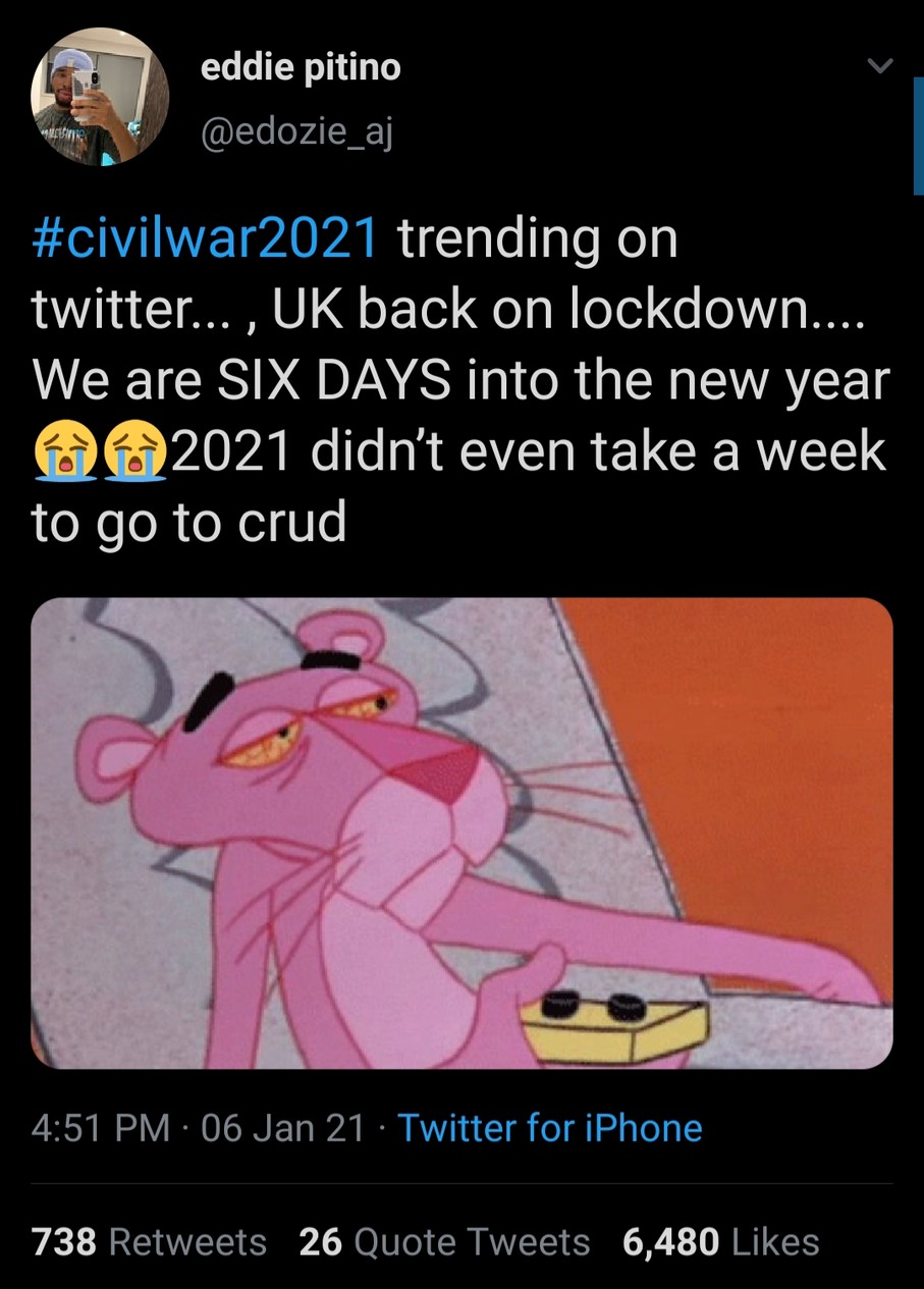 One week into 2021 - meme