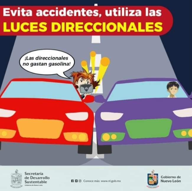 No es editado. El gobierno de Nuevo León utilizó a los monos de evangelion para este póster de tránsito - meme