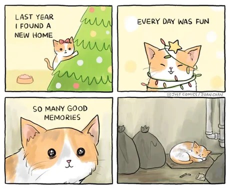 Cats are forever not just a Christmas gift - meme
