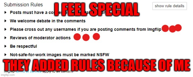 I made new rules - meme