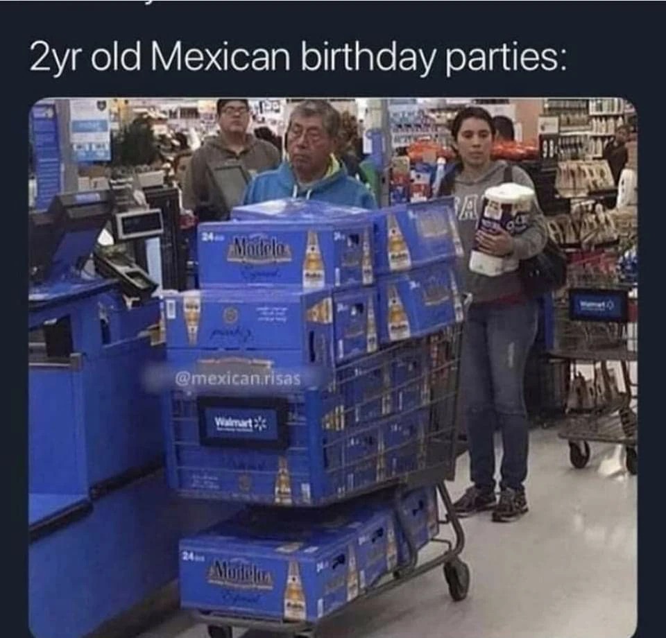 Mexican birthday parties - meme