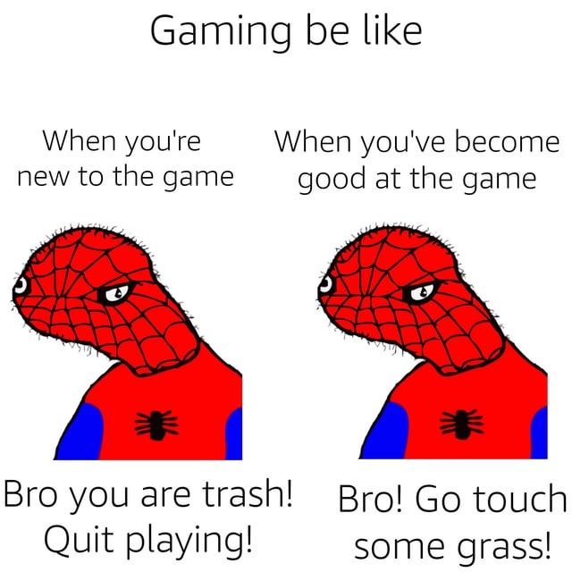 Gaming be like - meme