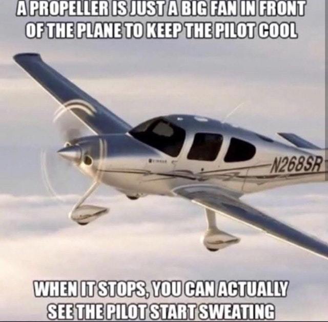 The truth about propellers - meme