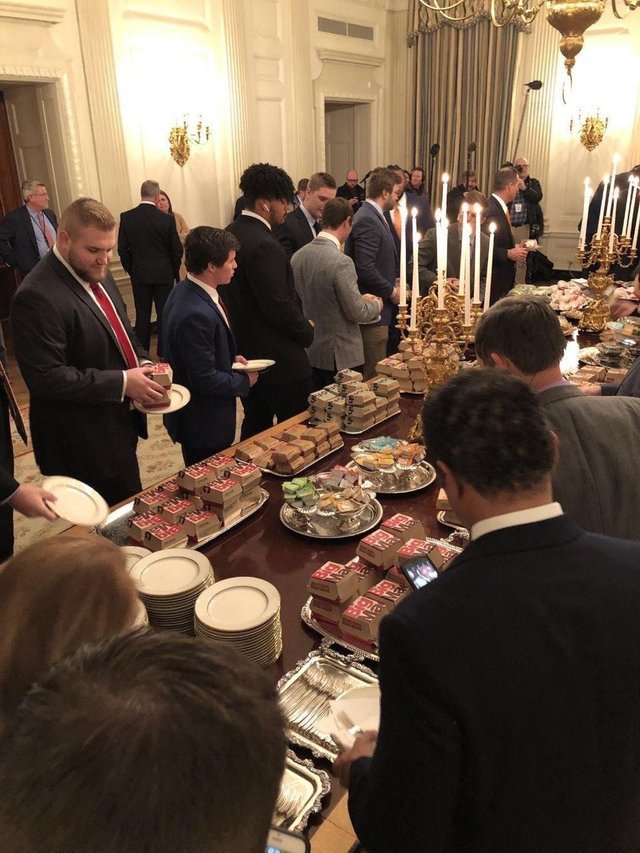 McDonald's at a formal dinner party - meme