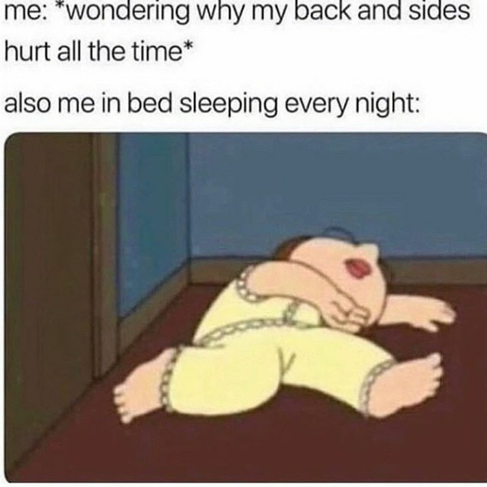I need to fix my sleeping schedule  - meme