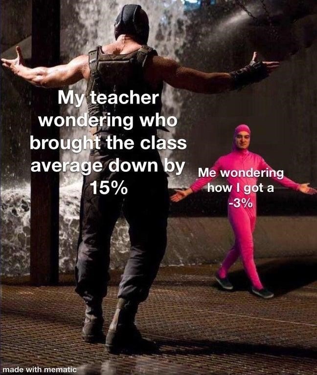 That teacher is gonna break my back - meme