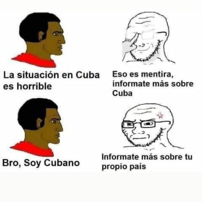Situación en Cuba - meme