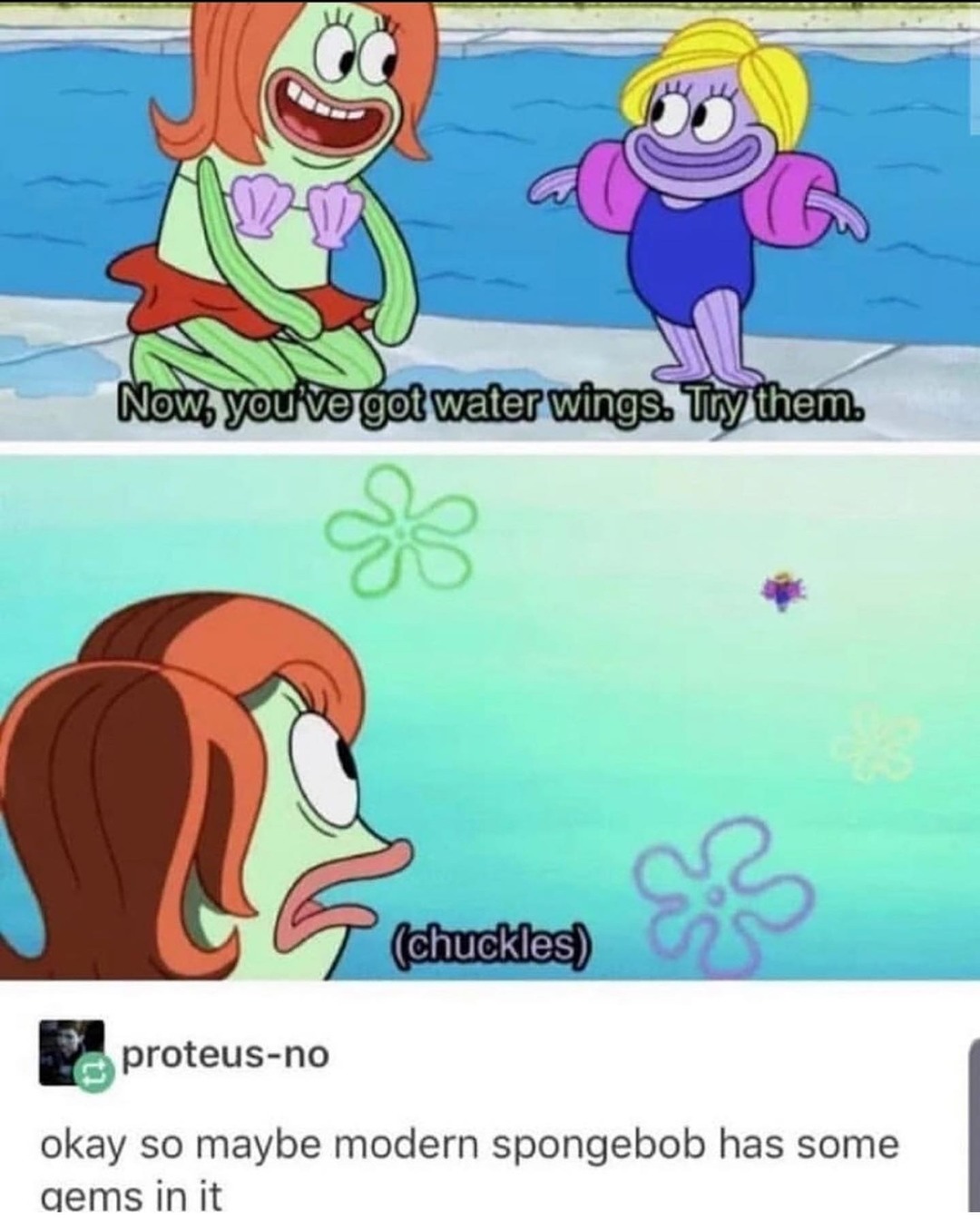Modern SpongeBob sometimes hits different - meme