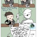 My first comic. Sorry, it's not very funny. I drew this myself ._.