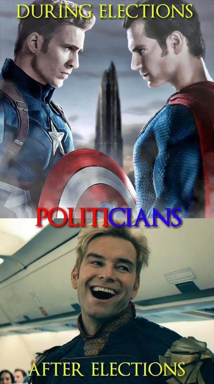 Politicians be like - meme