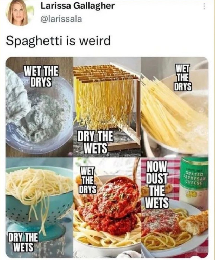 one spaghet please - meme