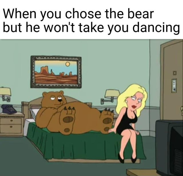 Choosing the bear? - meme