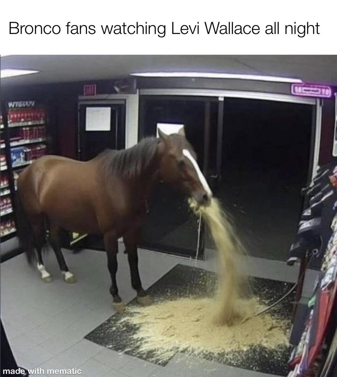 Denver Broncos Levi Wallace meme