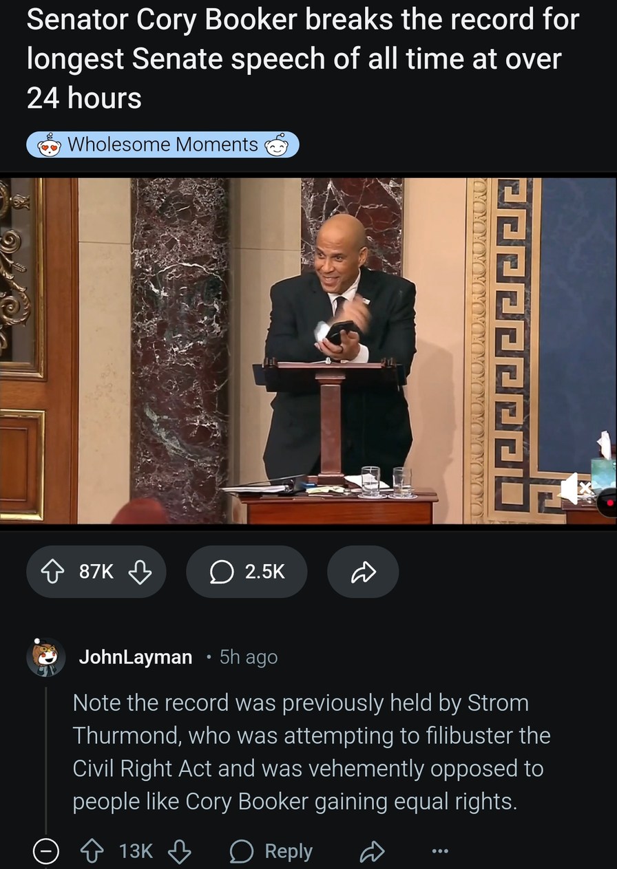 Cory Booker speaks for 24 hours straight meme news