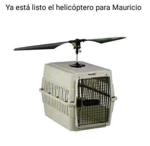 Macri ya tiene helicoptero - meme