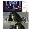 the republic will be reorganized into the FIRST. GALACTIC. EMPIRE!