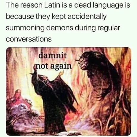 Latin language meme